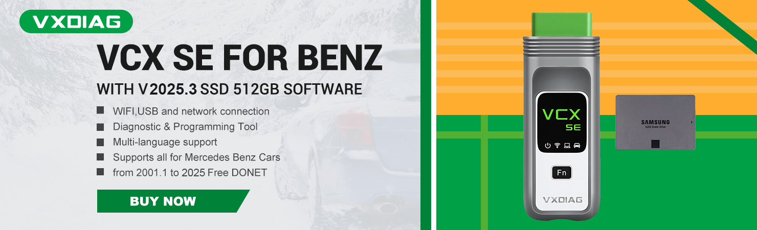 vxdiag vcx se for benz banner