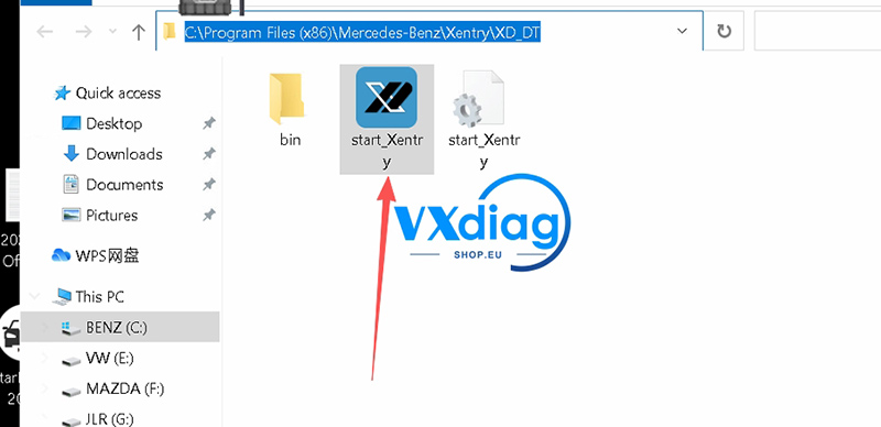 how-to-open-mercedes-benz-truck-software-on-vxdiag-vcx-se-2