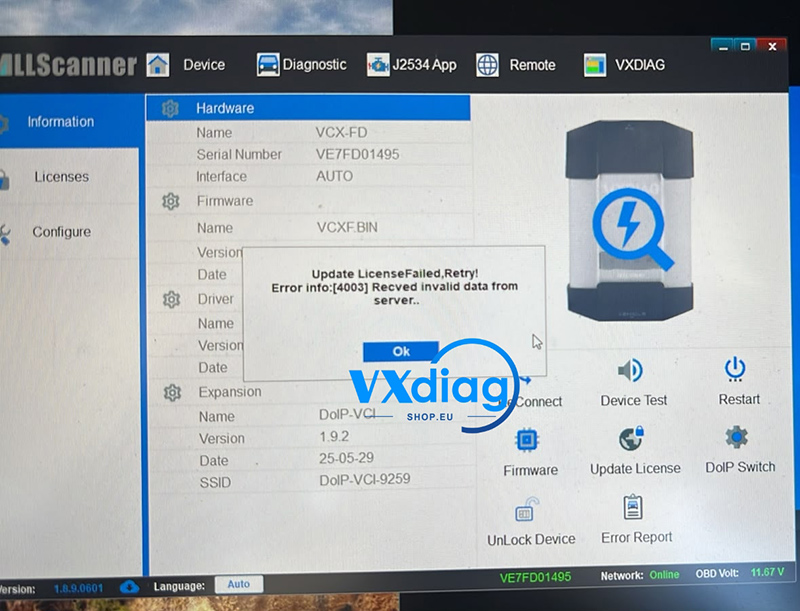 vxdiag-error-4003-update-license-failed-1