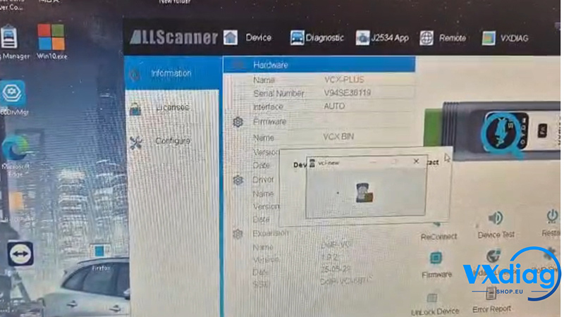 Vxdiag VCX SE for Benz VCI-New Keeps Popping Up? Solution